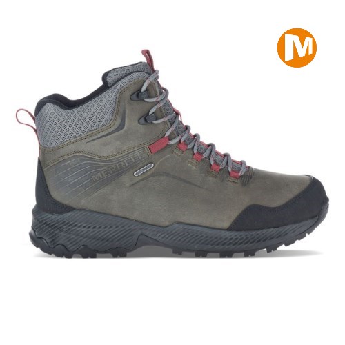 Pánské Trekové Boty Merrell Forestbound Mid Waterproof Šedé (CZ. SHCFV)